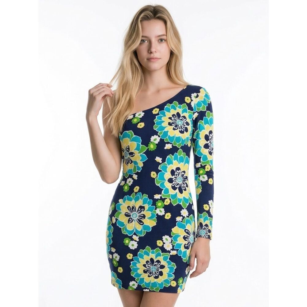 LILLY PULITZER | Whitaker Asymmetrical Dress in Floral Frenzy Women’s Size 2